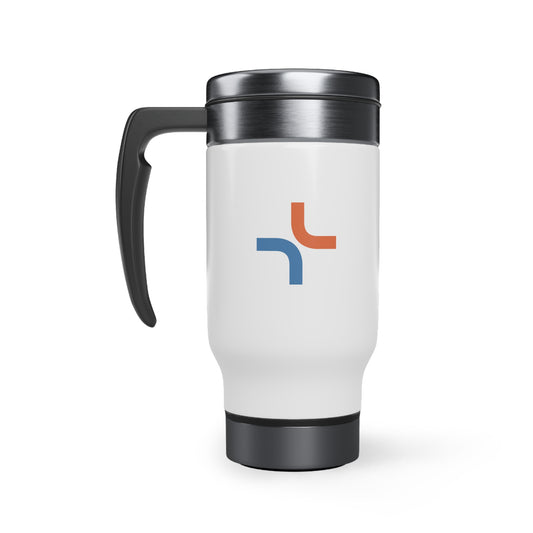 Stainless Steel Travel Mug with Handle, 14oz